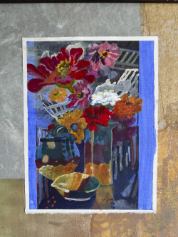 Eshleman_Red Hat + One White Bloom